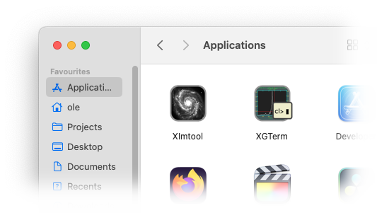 X11IRAF applications